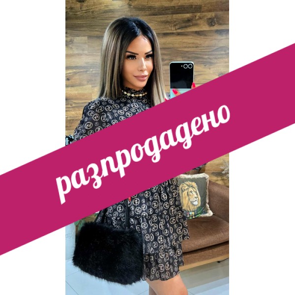 рокля черна chanel