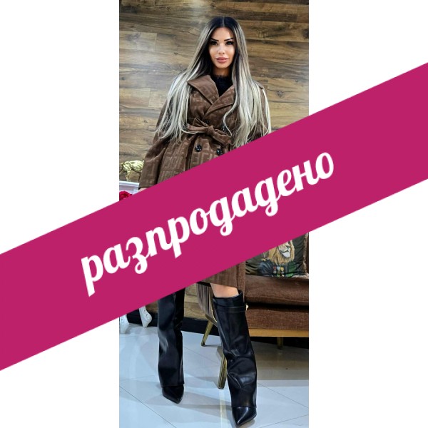 палто кафяво fendi