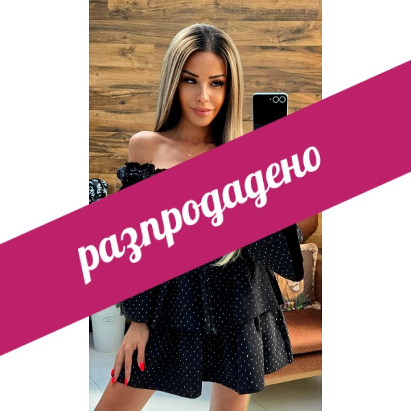 рокля klara черна